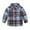 Blue, variant on Odeerbi Toddler Kids Boys Girls Plaid Shirt Fashion Cute Lattice Pattern Print Top Long Sleeve 2025 Casual Shirts Blue