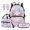 Pink Axolotl Cherry Blossom, variant on Jeiento 4 Pcs 17 Inch Backpack And Lunch Box Set for School Water Resistant Polyester Bookbag with Pencil Case, Bookmarks, Large Capacity Girls Black Cat Floral Back to School Supplies