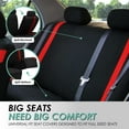 thumbnail image 6 of FH Group Cosmopolitan Flat Cloth Car Seat Covers Fit For Car Truck SUV Van - Full Set, 6 of 8