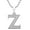 I-J, variant on Collection 0.10 Carat (ctw) Round Diamond Fancy Letter 'Z' Initial Pendant 1/10 CT, Sterling Silver