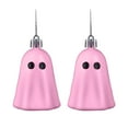 thumbnail image 3 of Xuniizn Hanging Ghosts Halloween Decor, 2Pcs Hanging Ghost Cute Halloween Decorations for Home, Halloween Ghost Hanging Decorations Indoor & Outdoor Festival Party Funny Hanging Piece, Pink, 3 of 7