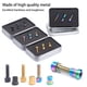 thumbnail image 2 of Yuarrent Kit de tornillos y tuercas para vástago de bicicleta, componentes de fijación, accesorios de fijación para manillar de bloqueo de aleación de Ciclismo Dorado Yuarrent  OD025842-01, 2 of 6