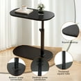 thumbnail image 6 of Beuway C Shaped Side Table,Adjustable-Height 360°Swivel Couch End Table that Slide Under(Black), 6 of 12