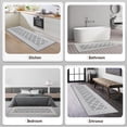 thumbnail image 6 of Yamaziot 1.7'x5' Hallway Runner Rug, Washable Kitchen Floor Runners for Hallway, Non Skid Entryway Runner Mat Low Profile Inside Doormat Door Rugs, Gray, 6 of 9