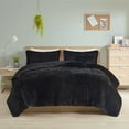 thumbnail image 3 of King/Cal King Shaggy Long Fur Comforter Mini Set, 3 of 4