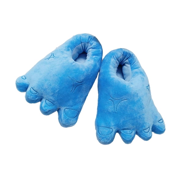 Sonducket Zapatillas cálidas novedosas para mujer con forma de aguacate, suaves y acogedoras, antideslizantes, para invierno Calzado pies grandes azul 36-40 yardas