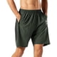 thumbnail image 1 of Pantalones cortos deportivos informales de secado rápido para hombre, para correr o entrenar en el gimnasio, con bolsillos con cremallera, 1 of 8