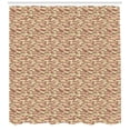 thumbnail image 2 of Ambesonne Abstract Shower Curtain, Town Houses City Life, 69"Wx75"L, Cream Coral Chocolate, 2 of 2