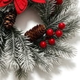 thumbnail image 7 of CozeLy Artificial Needle Red Christmas Wreath for Front Door Window, Christmas Hanging Decorations Winter Holiday Wreath Christmas Door Decor, 7 of 7