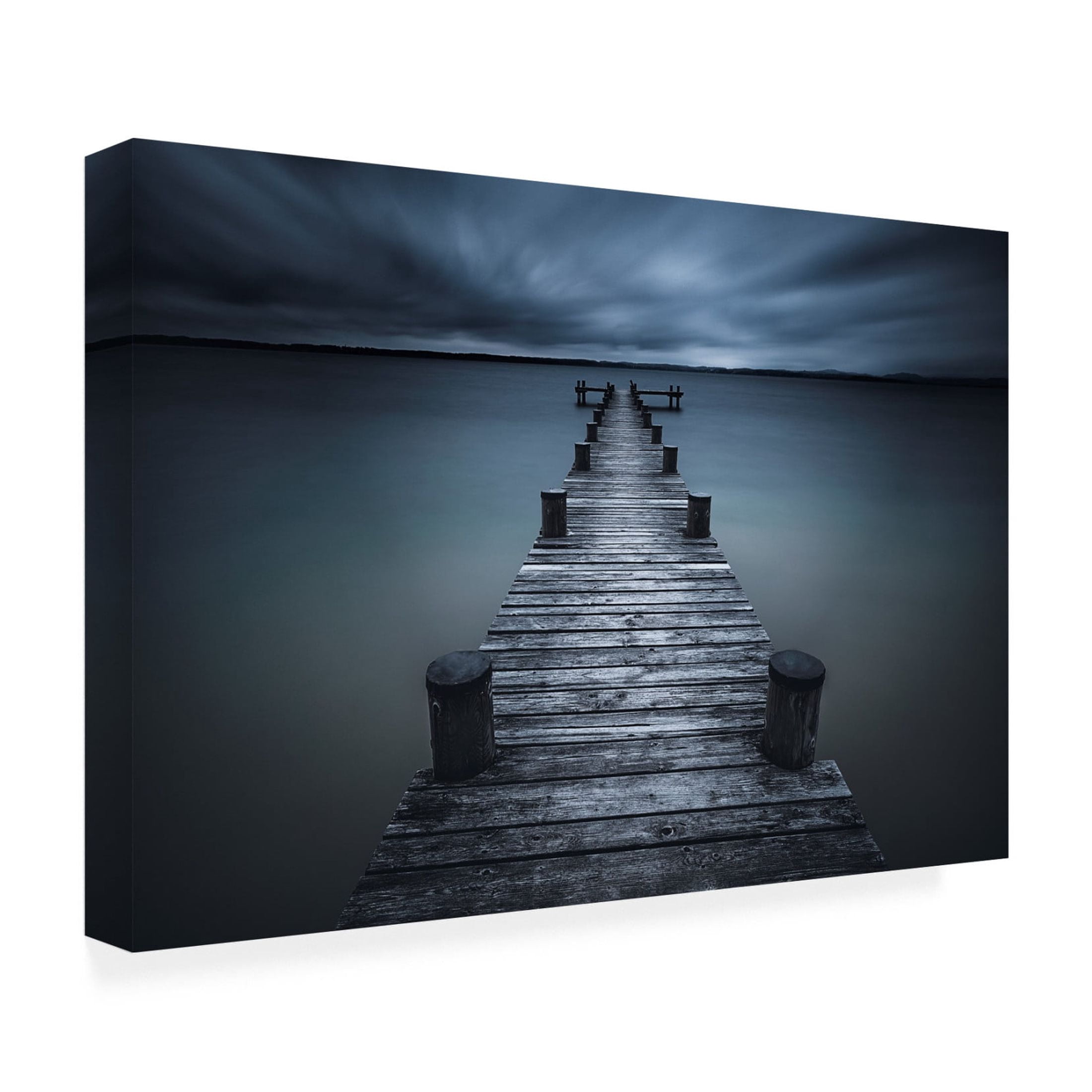 Canvas Wall Art - Iso66  'Dark' Wall Art for Living Room, Bedroom, or Office Décor by Trademark Fine Art - 24 x 16 Inches