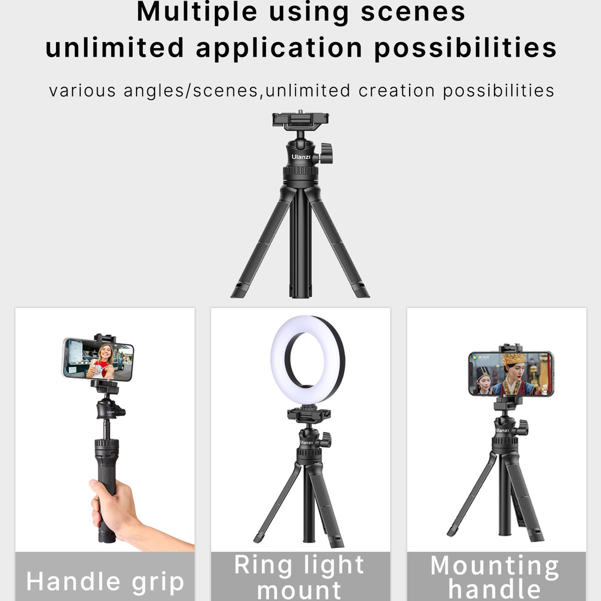 Ulanzi MT-34 6-Stage Multi-Functional Extendable Tripod