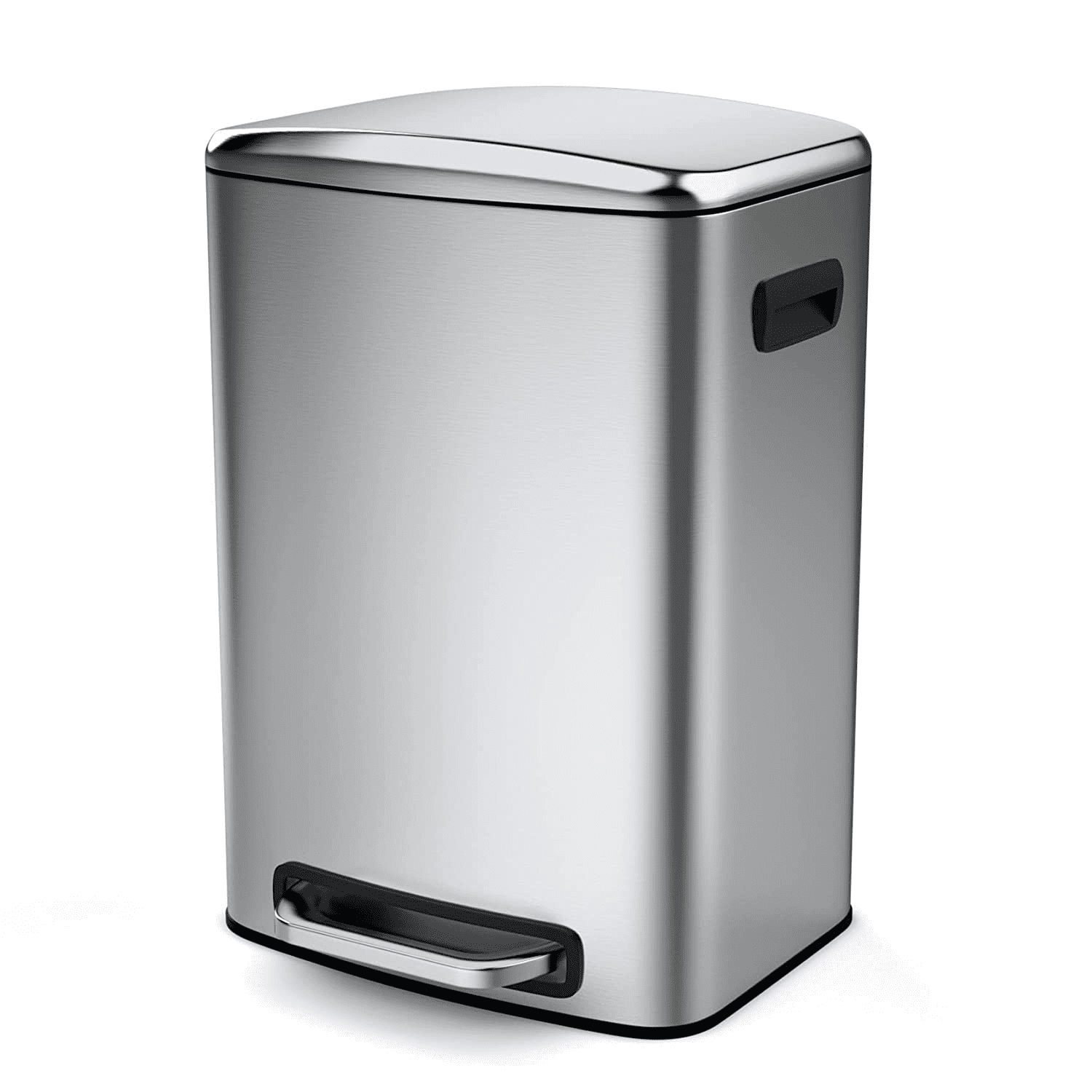 Holaki 13 Gallon 50L Trash Can, Stainless Steel Step On Slim Kitchen