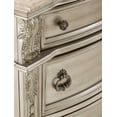 thumbnail image 7 of Luxurious Bedroom Formal Traditional Cal-King Size Tufted Bed 4pc Set Nightstand Dresser Mirror Silver Finish Wooden Furniture, 7 of 7