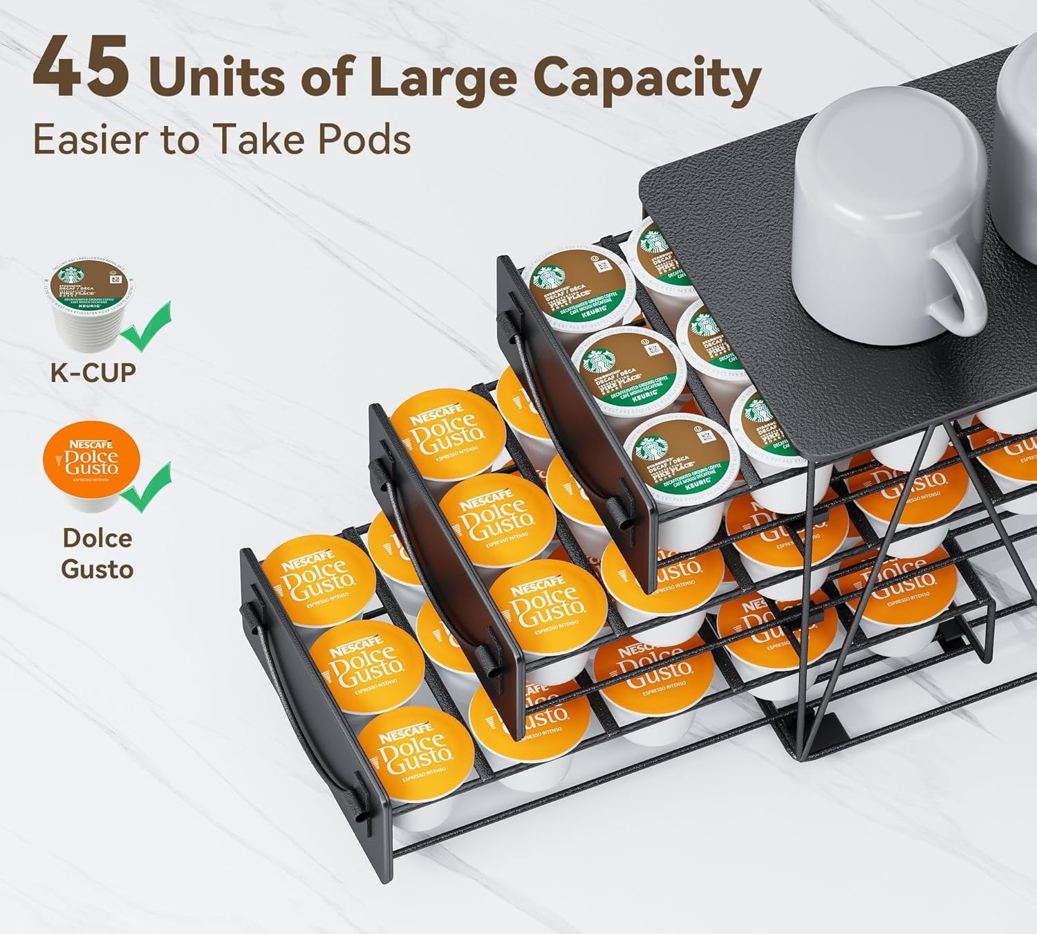 Coffee Capsule Keurig Pod Storage Drawer Coffee Pod Storage Holder