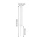 thumbnail image 4 of Poste de soporte para musgo trepador | Columna de musgo modular, extensible, semicilíndrica y de plástico que retiene el agua | Entrenador vertical para plantas de hiedra Monstera | Ayuda para, 4 of 4