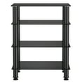 thumbnail image 4 of FITUEYES 4-Tier Shelves Entertainment AV Component Media Stand Audio Rack TV Stand for Video Components, Stereo Equipment, Gaming Consoles, 4 of 6