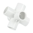 Uxcell Inner 20mm 6 Way Elbow Joint Connectors Adapters for Garden Home