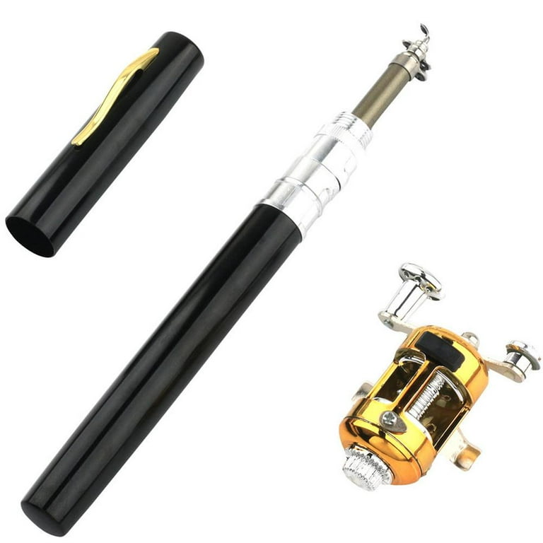 Pen-Type Fishing Rod Drum Reel Two-Piece Portable Pocket Fishing