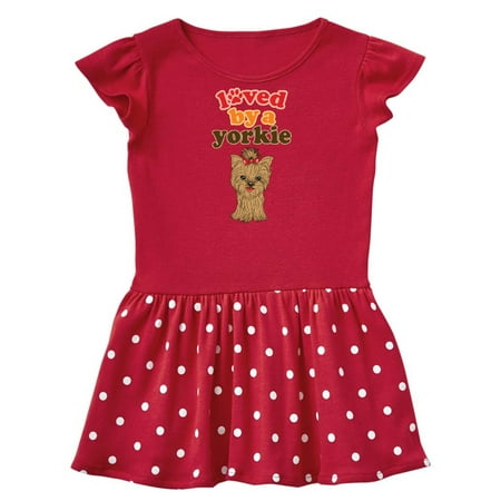 

Inktastic Yorkshire Terrier Dog Yorkie Gift Baby Girl Dress