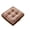 coffee, variant on FUNING 2PC Square Solid Color Velvet Seat Cushion with Handle Tufted Thicken Chair Pad Tatami Floor Pillow Cushion 16.5"x16.5"x4"