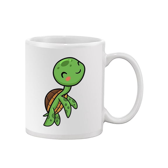 Cute Sea Turtle Diving Mug - Image by Shutterstock,