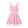 thumbnail image 4 of WERYOUNG Girls Dresses Sleeveless Crewneck Colorful Tiered Straps Back To School Dresses For Girls Kids Breathable Sundresses 7-8 Years, 4 of 4