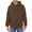 Brown-30717aa, variant on Trgacdwlo Hoodie for Men Solid Color Long Sleeve Pullover Shirt for Men Drawstring Fall Winter Hooded Sweatshirts for Men with Pocket Black XXL