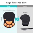 thumbnail image 2 of Tapis de Souris Patte de Chat avec Coussin de Poignet en Silicone Doux Ergonomique Design Mignon, 2 of 5
