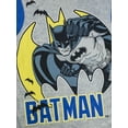 thumbnail image 3 of Batman Boys Classic Long Sleeve Top and Pants 2-Piece Pajama Sleep Set with Slippers, Sizes 4-12, 3 of 5