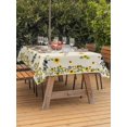 thumbnail image 3 of Outdoor Tablecloth with Umbrella Hole for Patio/Picnic/Party/Camping, Sunflowers Bee Waterproof Table Cloth Rectangle Table Cover Washable, Summer Watercolor Farmhouse Country on Linen (54"x 80"), 3 of 8
