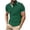 Mens Shirt Green, variant on Big and Tall Summer Mens Turn Down Collar Button Up Shirt Short Sleeve Pocket T-Shirt Fathers Day Gift