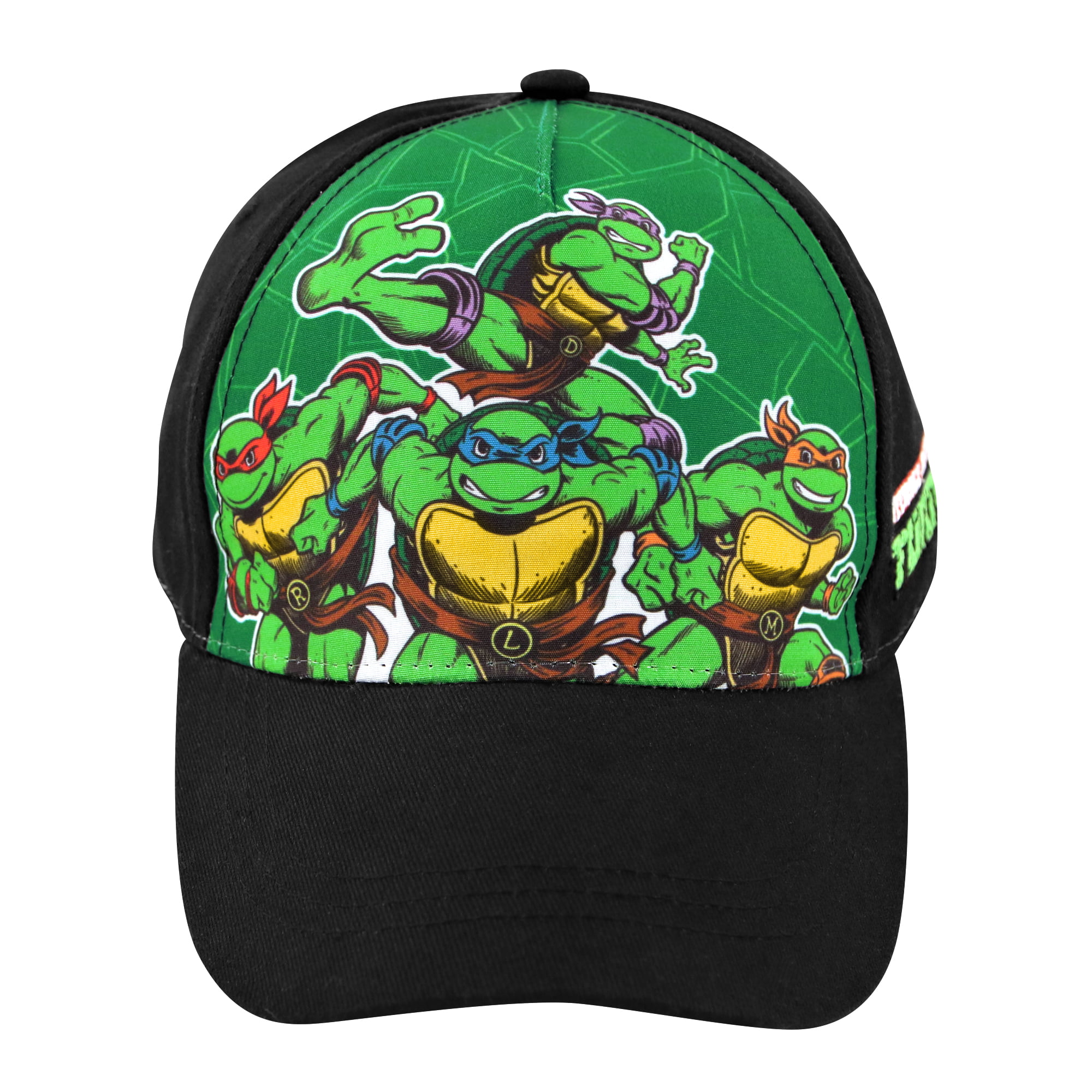 TMNT Cap & Bib Newborn 100% Cotton Teenage Mutant Ninja Turtles