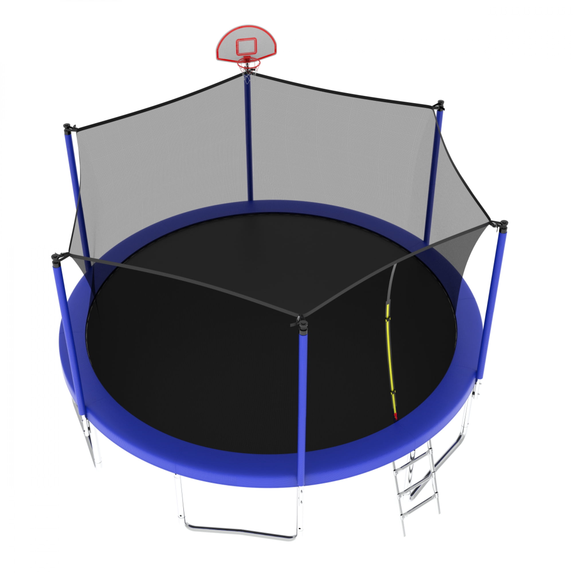 14FT Large Recreational Trampoline for Kids & Children - Safety Enclosure Net, Outdoor Backyard Trampoline for Fun & Play,Blue