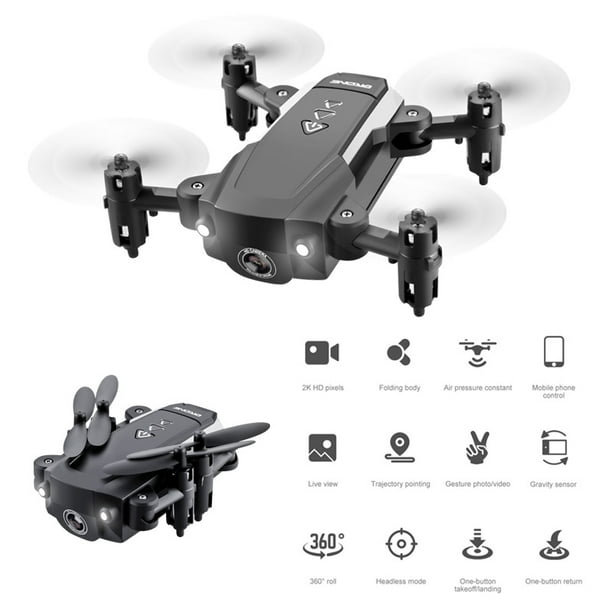 Drone sans caméra Mini pliant Quadcopter RC Jouet Altitude Hold pour enfants