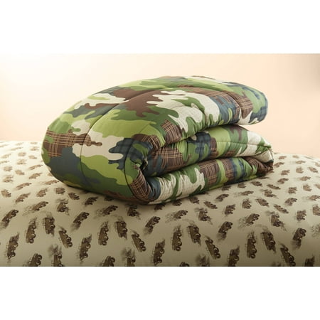 Your Zone Camouflage Bed in a Bag Coordinating Bedding Set - Walmart ...