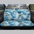 thumbnail image 3 of FUIALDOLG Blue Gold Marble Abstract Car Seat Covers Rear Bench Seats for SUV, 2 Piece Durable Auto Seat Cushions Machine Washable Non-Slip Car Rear Seat Covers, 3 of 7