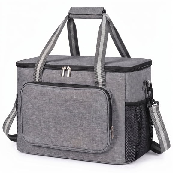 OHHANI Insulated Cooler Bag, 48 Can Leakproof 2 Compartment Camping with 24H Ice Retention, Soft Portable for Beach, Picnic, Hiking, Travel
