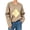 Khaki, variant on Women's V Neck Long Sleeve Knit Sweater Oversized Argyle Pattern Casual Pullover Top