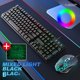 thumbnail image 2 of A2 Teclado con ratón con retroiluminación LED de respiración, para PC, portátil, juego de ordenador, trabajo, 2 of 5