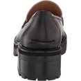 thumbnail image 3 of SAM EDELMAN Womens Black 1" Platform Metallic Bar Lug Sole Comfort Tully Block Heel Slip On Leather Heeled Loafers 10 M, 3 of 6