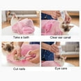 thumbnail image 6 of Walbest Cat Grooming Bag Bathing Shower Mesh Bag Adjustable Multifunctional Breathable Polyester Anti-Bite Anti-Scratch Cat Restraint Bag for Nail Trim/Examining/Ear Clean (Orange), 6 of 7