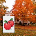 thumbnail image 4 of Autumn Garden Flag for Outdoor Apple Versatile Outdoor Garden Flag Vintage Illustration Fruits Durable Porch Flag for Front Door Outdoor Backyard Home Decoration (28x40 Inch), 4 of 6