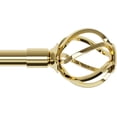 thumbnail image 1 of shiyou-Gold Tringle à Rideau 32 à 50 Pouces avec Embouts Torsadés en Cage, Ensemble de Tringles à Rideaux Réglables avec Supports, Tringle à Rideaux Robuste pour Chambre, Cuisine, Tringle à Rideaux Décorative 5/8 Pouces, 1 of 4