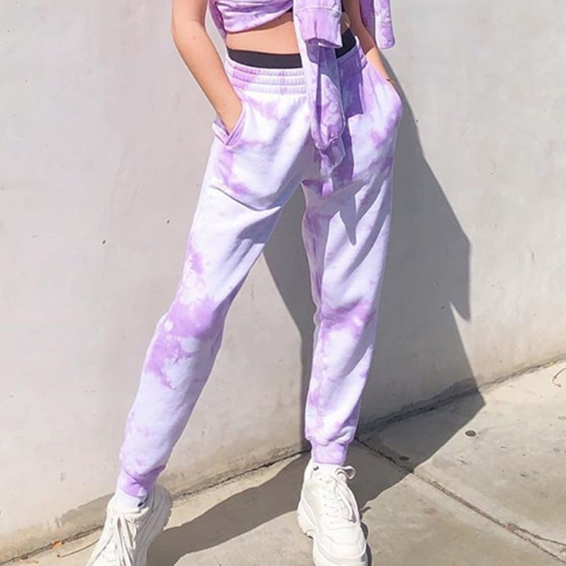 tie dye sweatpants women's