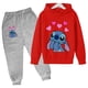 thumbnail image 5 of Sudaderas con capucha de Stitch lindas, ropa para niñas, conjuntos de ropa para niños, camisetas y pantalones para niñas, trajes de 2 piezas, conjunto de chándal para niños, 5 of 5