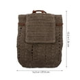 thumbnail image 4 of FRCOLOR Shoulder Bag 1Pc Practical Storage Bag Fashion Lady Shoulder Bag Beach Weave Backpack,11.81"X3.94"X13.78", 4 of 5