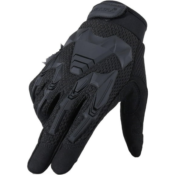 Jtbuh XLY Gloves Camo Working Gloves Touch Screen Outdoor Sport Working Fitness Training Full Finger Gloves Equipment Men Windproof(A-Brown,XL)