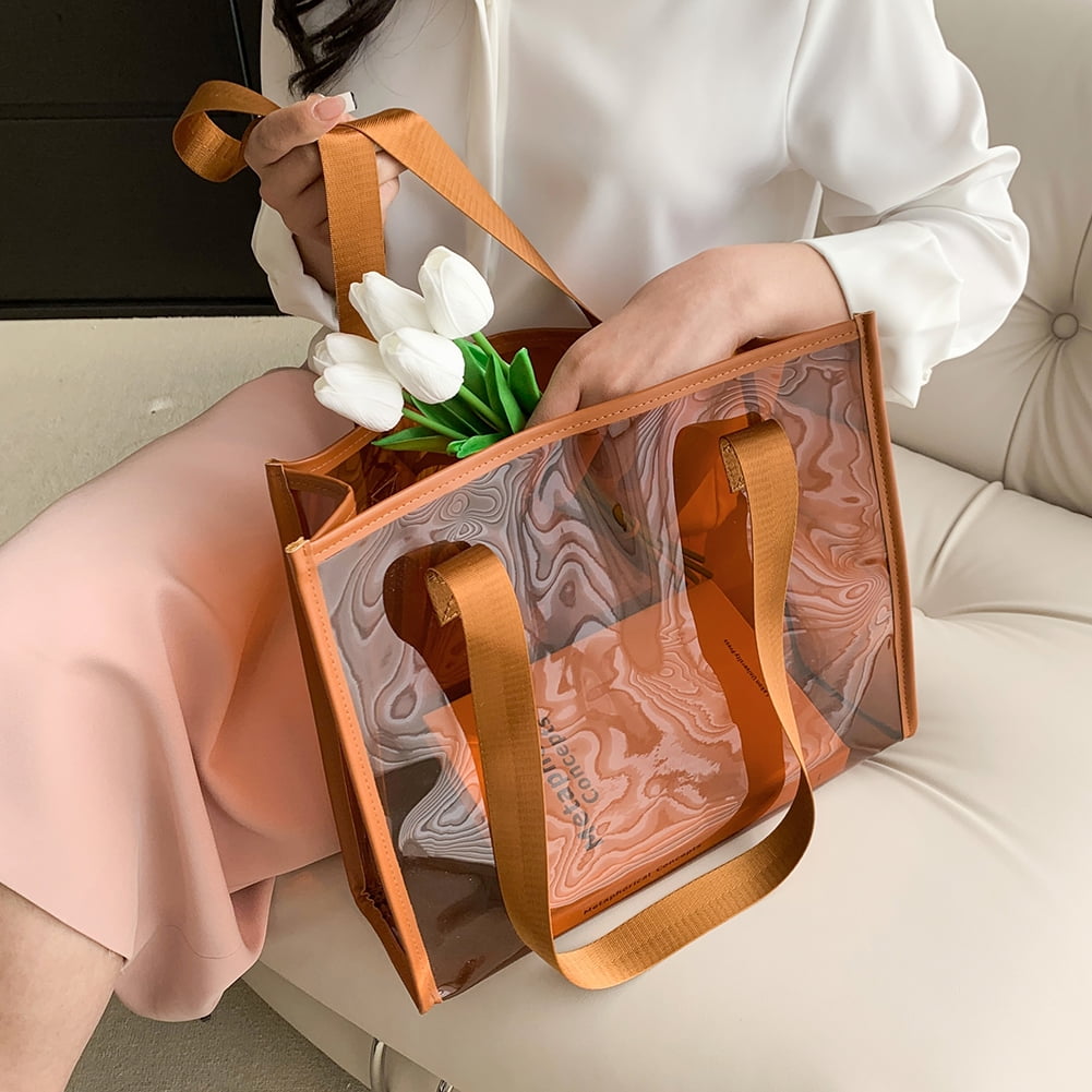 Clear pvc outlet bag trend