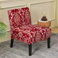 thumbnail image 2 of LKJYER Stretch Armless Chair Slipcovers, Accent Chair Covers Printed Furniture Protector Covers Soft Spandex Armless Accent Chair Slipcovers Machine Washable for Living Room, 2 of 8