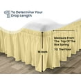 thumbnail image 3 of SGI Bedding 16 Inch Wrap Around Bedskirt | Microfiber Wrap Around Bed Skirt | Fade-Resistant, Wrinkle-free, Anti-static, Decorative, Extra Storage Space, Clutter-Free | Texas King, Rust, 3 of 8